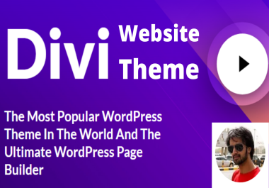 Install divi theme, import divi layout and make your 2 pages wordpress website design