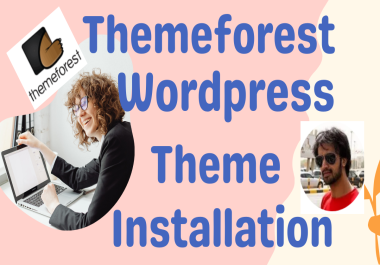 Install Wordpress or any wordrpess theme and setup like its demo and customization