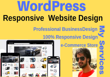 I will create professional business website design in wordpress with responsive web design