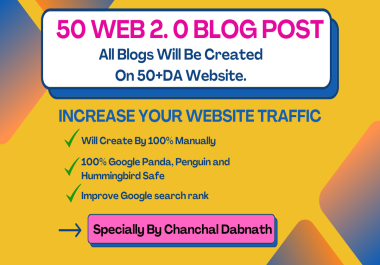 Powerful 50 Web 2.0 Post on DA80-DA100