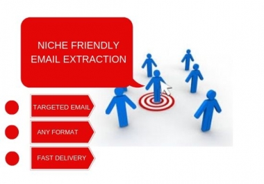 I will scrape 1,000 - 10,000 Niche friendly email list for your business promotion from your desire