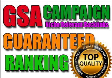 I will Create 1 Million Verified Niche relevant GSA Backlinks for unlimited URLs and Keywords