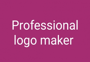 I am Professional logo maker and I am provide by time to time work