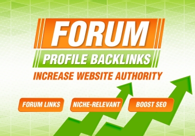 Amplify Website Authority with Strategic 10 Forum Profile Backlinks