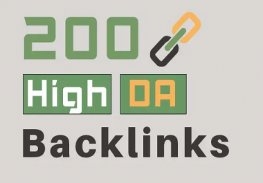 Provide 200 High Da Backlinks Service For Your Service