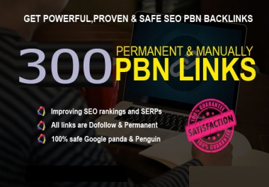 Get Powerfull 300 parmanent Backlinks with High DA/PA on your website with unique article