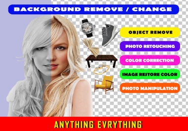 10 Images Background Remove and Retouch just 5 Hours