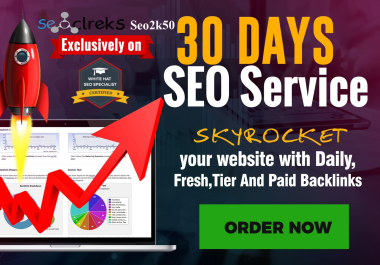 SEO Service for 30 days,  daily,  fresh and strong backlinks