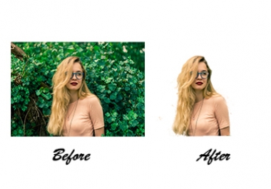 I will retouch your image and remove background and also change the background as you want