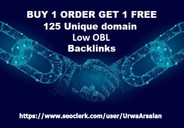 Get 125 Low OBL Blog Comment Dofollow Backlinks On 125 Unique Domain DA 30 to 80