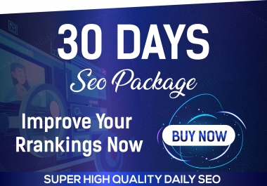 I Will Do Monthly Seo Package High Authority Backlinks