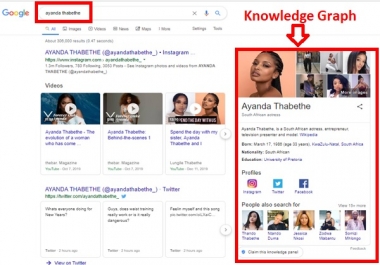 I will create Google Knowledge Graph for you