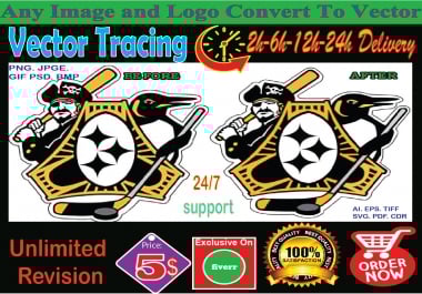 convert to vector tracing vectorize logo redesign redraw image raster to vector