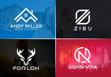 I will design modern flat minimalist business logo design within 24hours