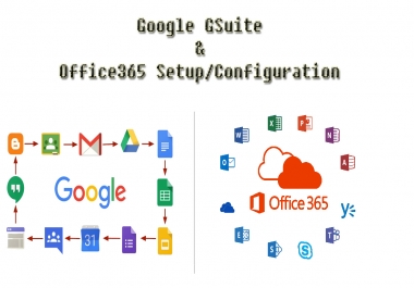 I will Setup Google GSuite & Office365 for your Organization/Office