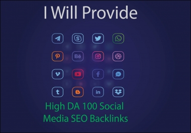 manually create high da social media backinks for SEO manually create high da social media backink