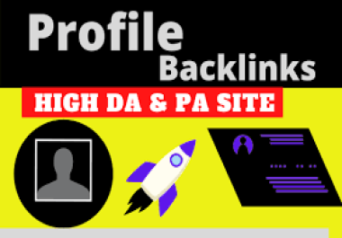 I will build 50 profile backlinks with high da pa