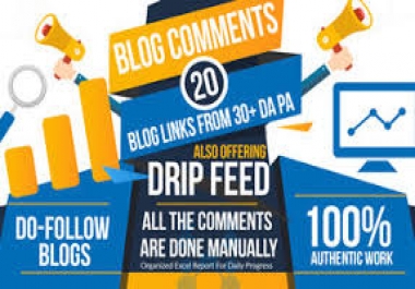 1 will submit 20days daily dripfeed 20 backlinks for daily update