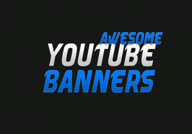 I will design a perfect youtube banner