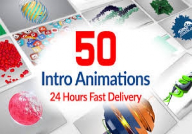 I will do 50 animation videos with your logo