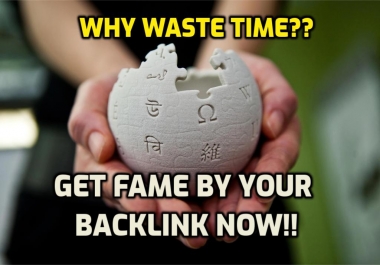 High Domain Authority WIKIPEDIA SEO Backlink for Google