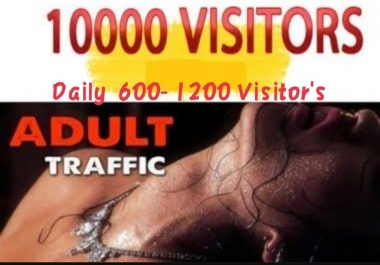 Real Adult 10,000 Human From worldwide Traffic to your Website