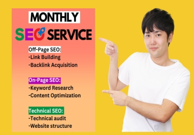 I will do complete monthly local seo to boost website rankings