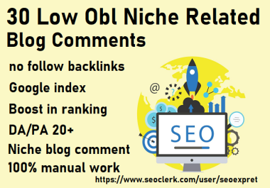 Increase your website visitors very fast with our 30 manual niche relevant blog comments backlinks
