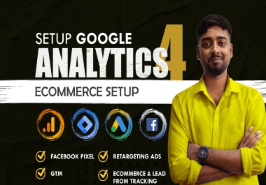 I will fix or setup google analytics 4, GTM tag, facebook pixel ads conversion tracking