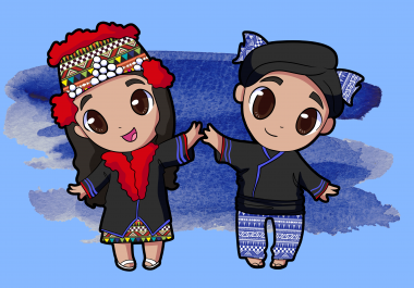 Adorable Cute Cartoon Chibi Design