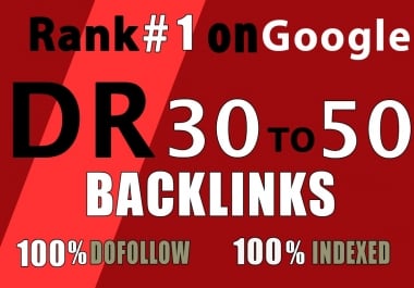 10 backlinks DR 30 to 50 homepage pbn dofollow high quality links