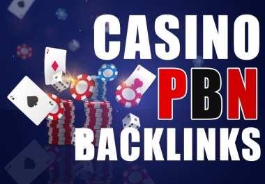100 PBN Backlinks for Judi Bola,  Casino,  Poker,  Gambling ToTo Sites