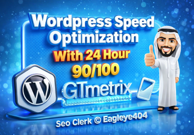 I will Provide you wordpress site speed optimization with gtmetrix