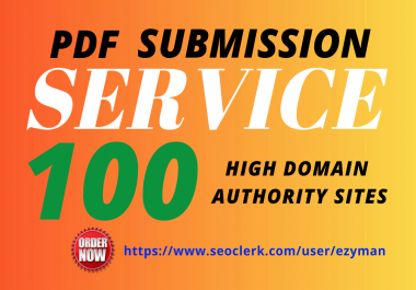 I will do PDF submission to 100 document sharing sites