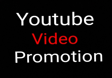 YouTube Video Promotion Manully & Fast Delivery
