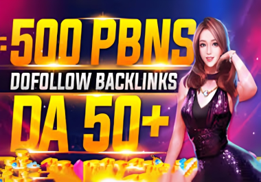 Get 500 Powerfull PBN backlink DA50+ Sidebar/Blogroll/Footer Dofollow Links