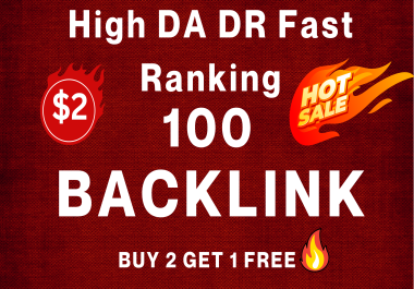 I Build 100 High Authority DA DR PA Backlink For Fast Improve Google Rank