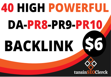 Build 40 High Quality Backlinks For Rank Up Website On GOOGLE