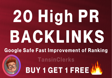 Improve Google Ranking With 20 High PR-9 PR-10 Backlinks