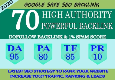 I Will Manually Do 70 High Quality PR10 BackIinks On DA 95 Sites To RANK Your Website