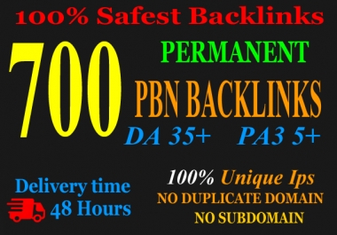 Build 700+Web2.0 PBN Backlink in your website hompage with HIGH DA/PA/TF/CF with unique website