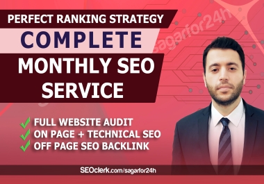 I will Provide Monthly SEO Service For Your Ranking
