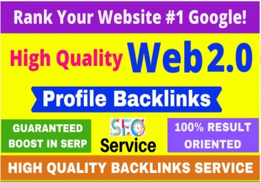 I will do manually 100 high da profile backlink for off page SEO