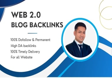 WEB 2.0 Blog Backlink with Permanent Dofollow & High DA DR