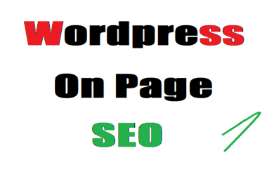 I will do on page seo for Wordpress
