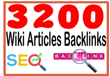 Provide 3200 Contextual Backlinks from Wiki Article submissions