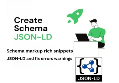 I'll create manual schema markup rich snippet in JSON-LD setup and fix error warnings
