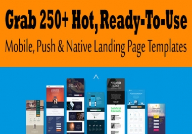 I will give you 250 ready to use landing pages