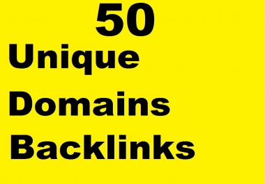 I will manually do 50 unique domain backlinks