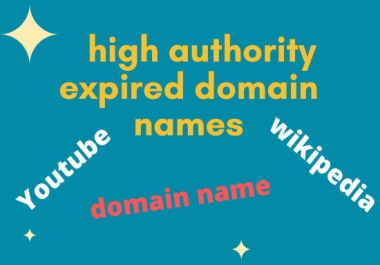 I will get you high authority expired domain name in all niches